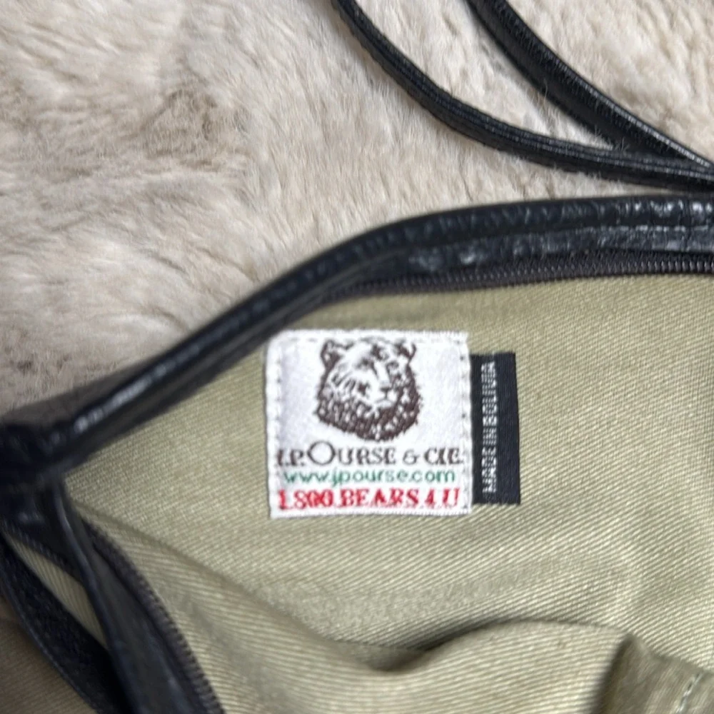 J.P. Ourse & Cie Black Multi Pocket Wallet Belt Bag Crossbody Bag Unisex